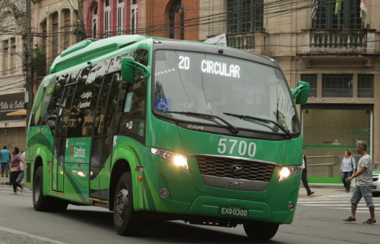 Santos estudará projeto para troca de frota por veículos elétricos