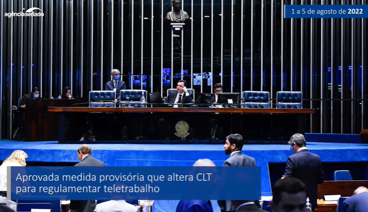 Senado Aprova: regulamentação do teletrabalho é destaque na semana