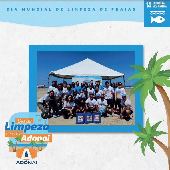Adonai Química: Dia Mundial da Limpeza de Praias