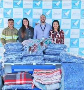 Fundo Social recebe doação de cobertores e agasalhos dos terminais TEG/Teag