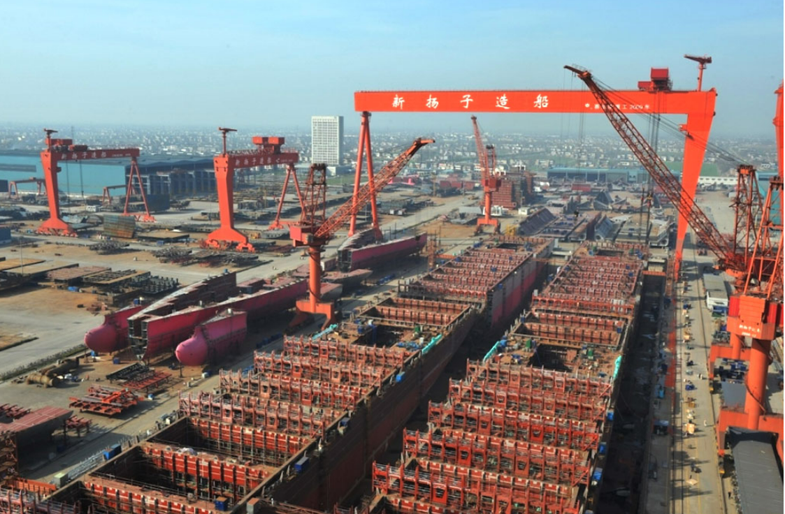 China permanece como maior construtor de navios do mundo nos primeiros três trimestres