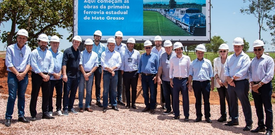 Começam as obras da primeira ferrovia estadual em Mato Grosso