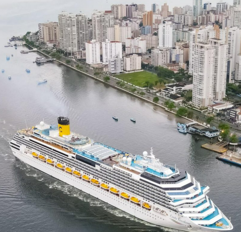 Seis navios de cruzeiro passam pelo Porto de Santos nesta semana; confira quais