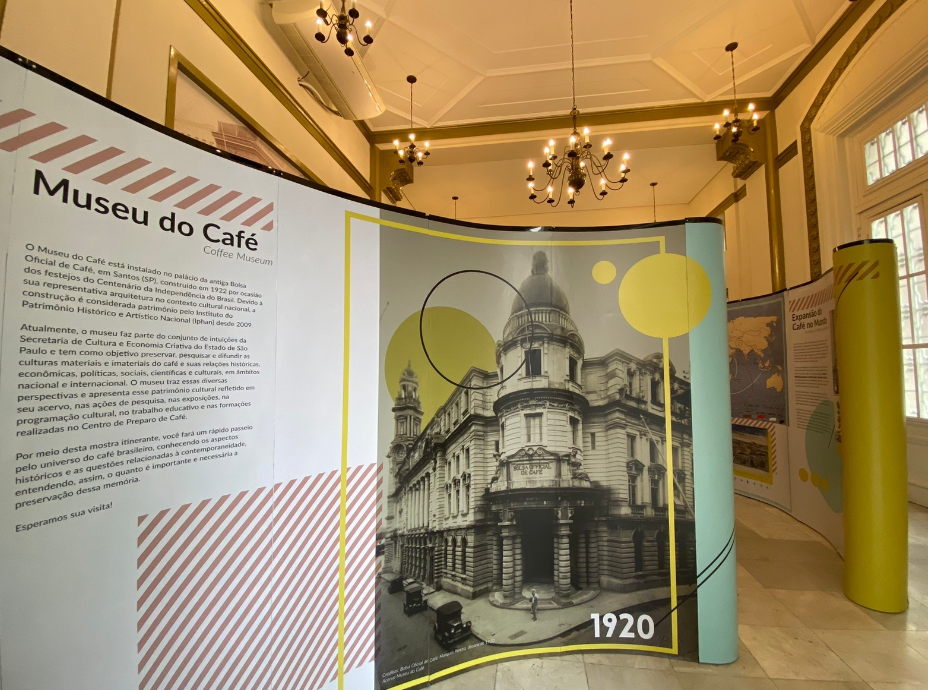 Exposição institucional do Museu do Café está aberta para visitação na ACS