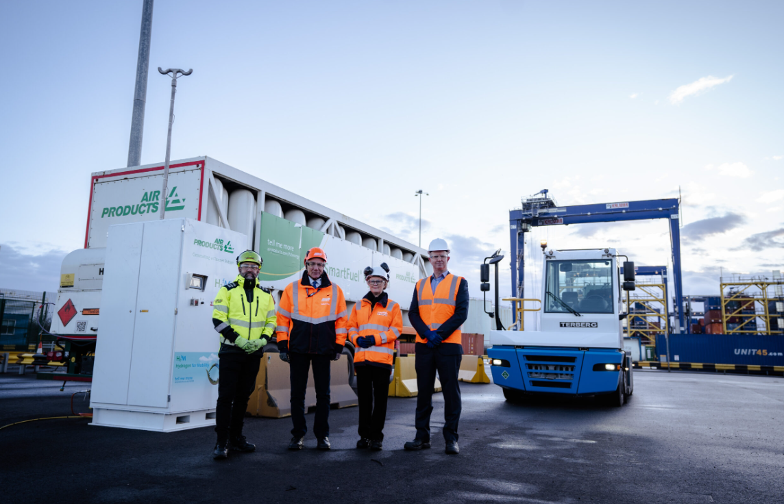 Porto de Immingham testa trator de terminal de hidrogênio