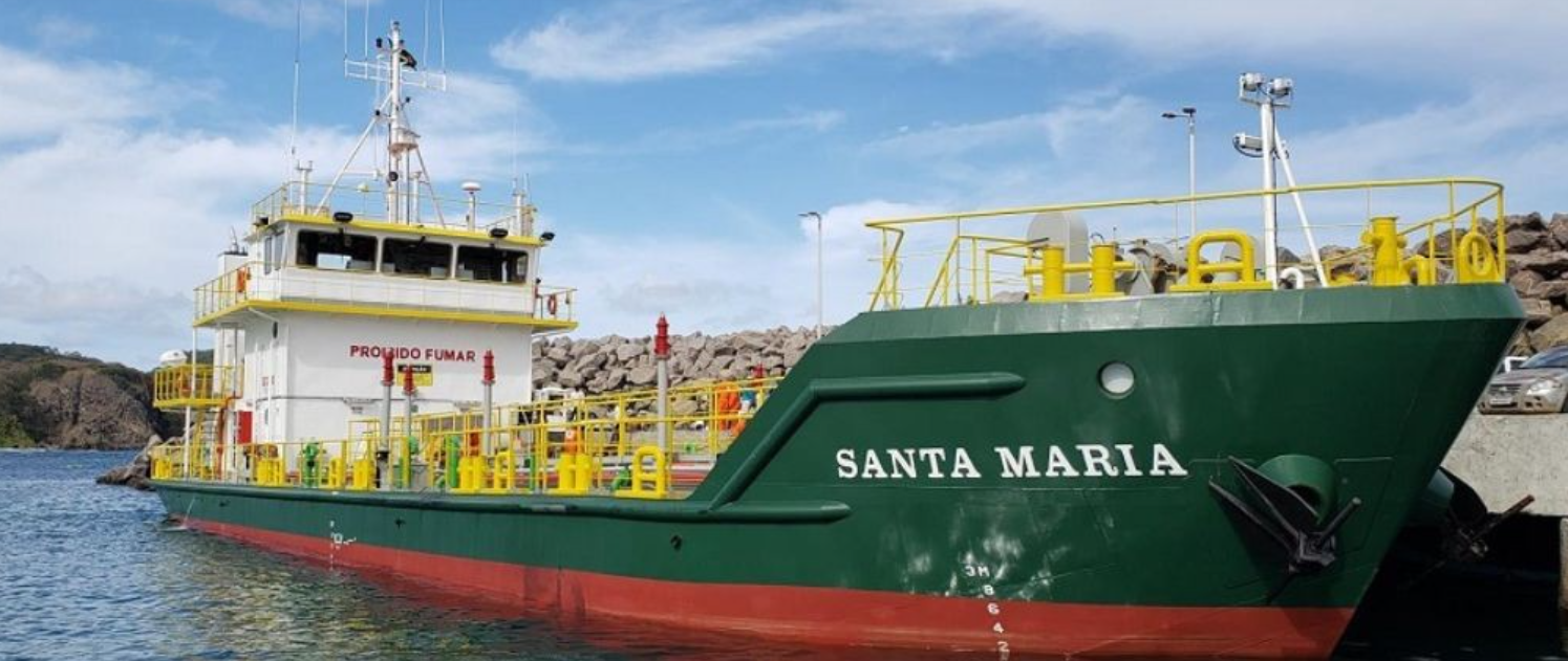 Novo navio tanque garante mais segurança ao ecossistema de Fernando de Noronha