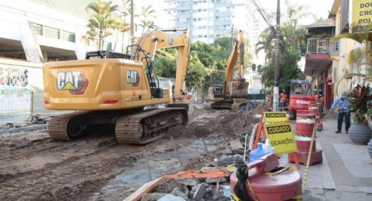 Vias de Santos terão trechos interditados para obras do VLT