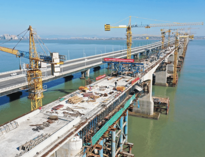 China constrói primeira Ferrovia marítima de alta velocidade