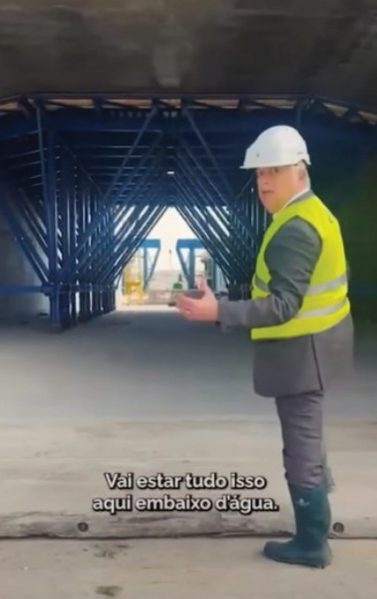 Ministro dos Portos visita obras de túnel submerso na Bélgica
