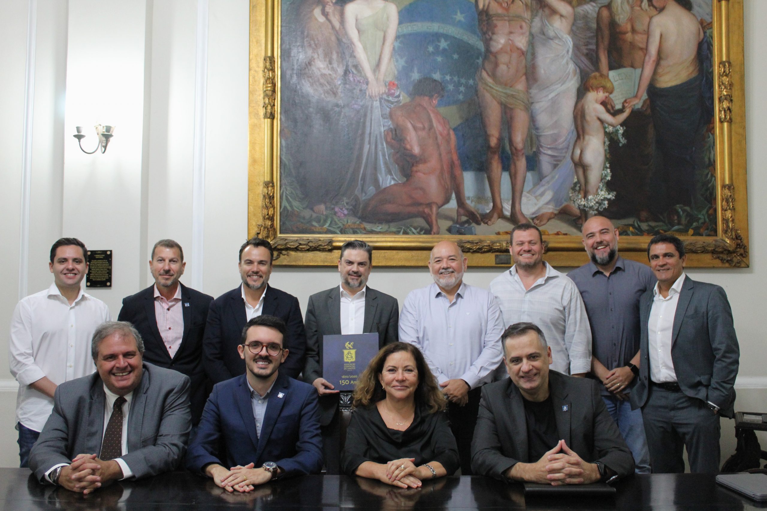 Secretário Nacional de Portos e Transportes Aquaviários visita Associação Comercial de Santos