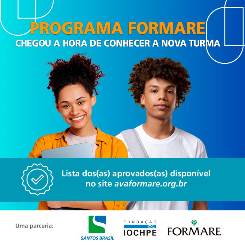 Santos Brasil divulga aprovados do processo seletivo do Formare