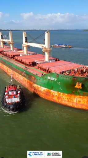 Porto de Cabedelo movimenta quase 60 mil t de petcoke e projeta novo mês de sucesso