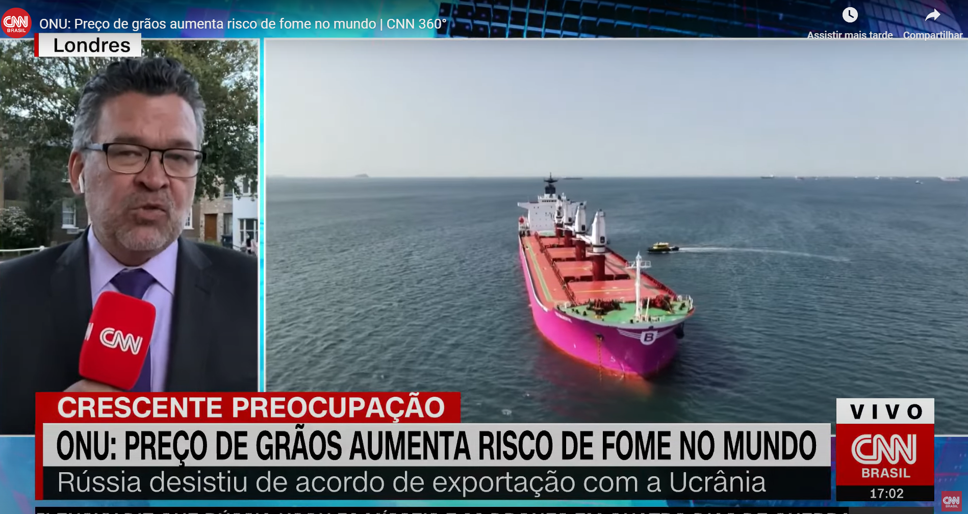 Ucrânia fecha acordo para usar portos da Croácia na exportação de grãos