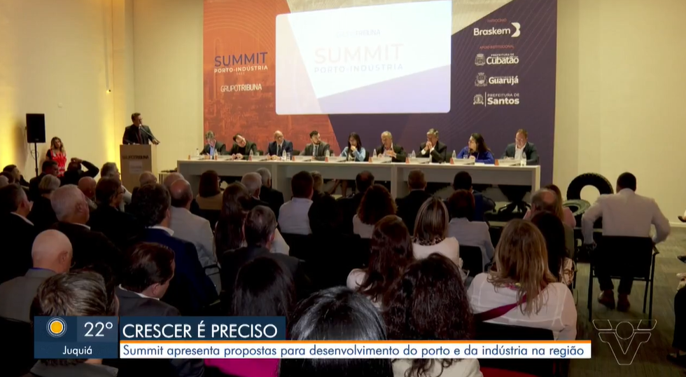 Evento discute propostas de desenvolvimento para o porto e indústria em Santos,