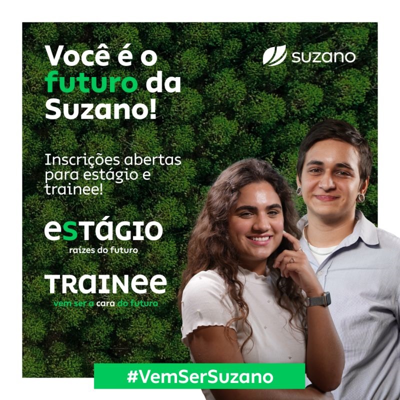 Suzano está com inscrições abertas para os programas de Trainee e Estágio 2024