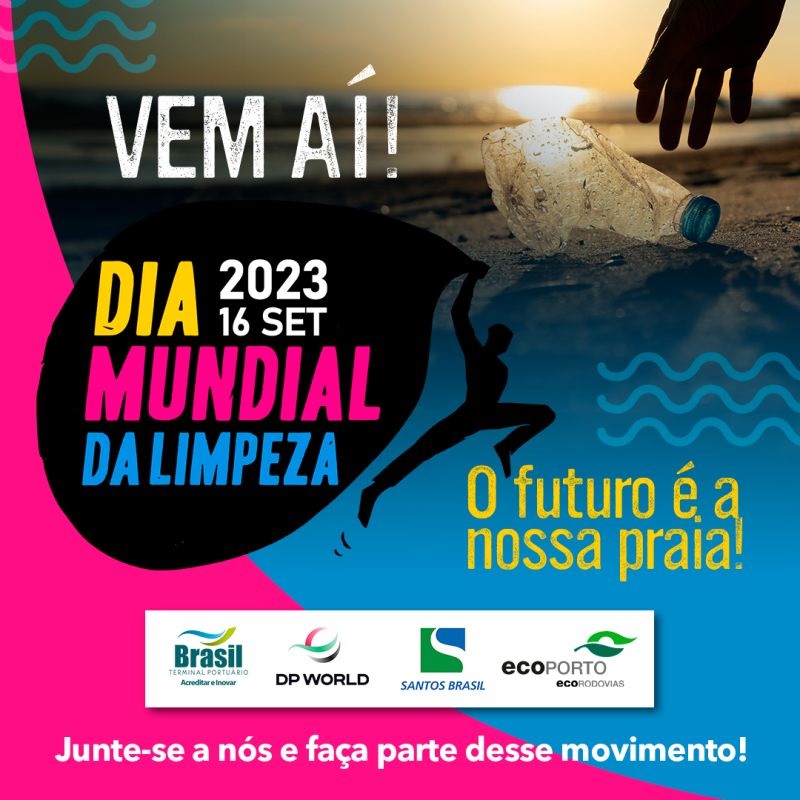 Santos terá mutirão de limpeza na praia no World Cleanup Day