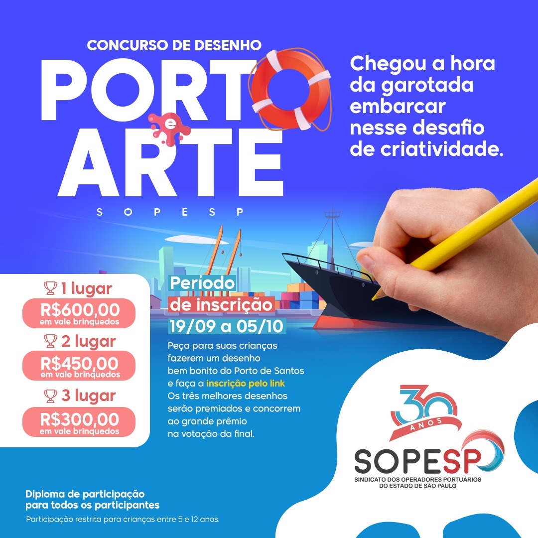 SOPESP lança campanha “Porto & Arte” no mês das crianças