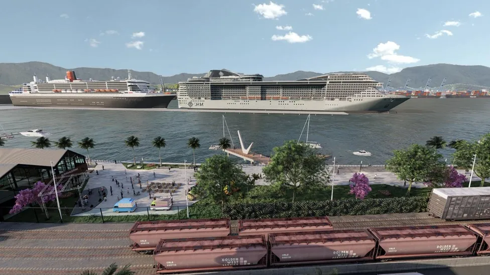 Primeira fase das obras do Parque Valongo começam no Porto de Santos, SP