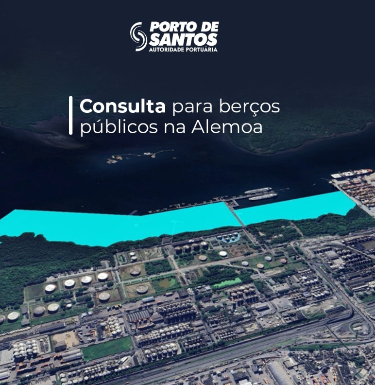 APS abre consulta visando a construção e exploração de berços públicos no Porto de Santos