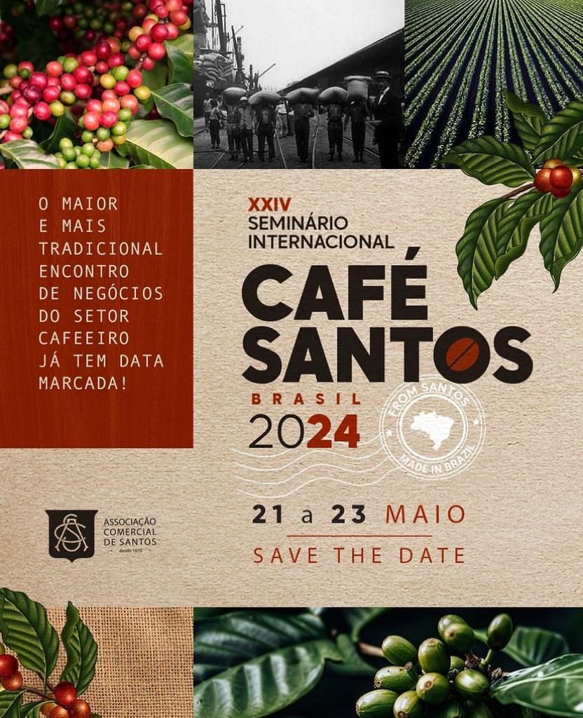 Santos é confirmada para receber Seminário Internacional do Café em 2024