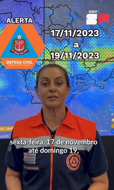 Defesa Civil alerta para tempestade e ventos fortes em São Paulo