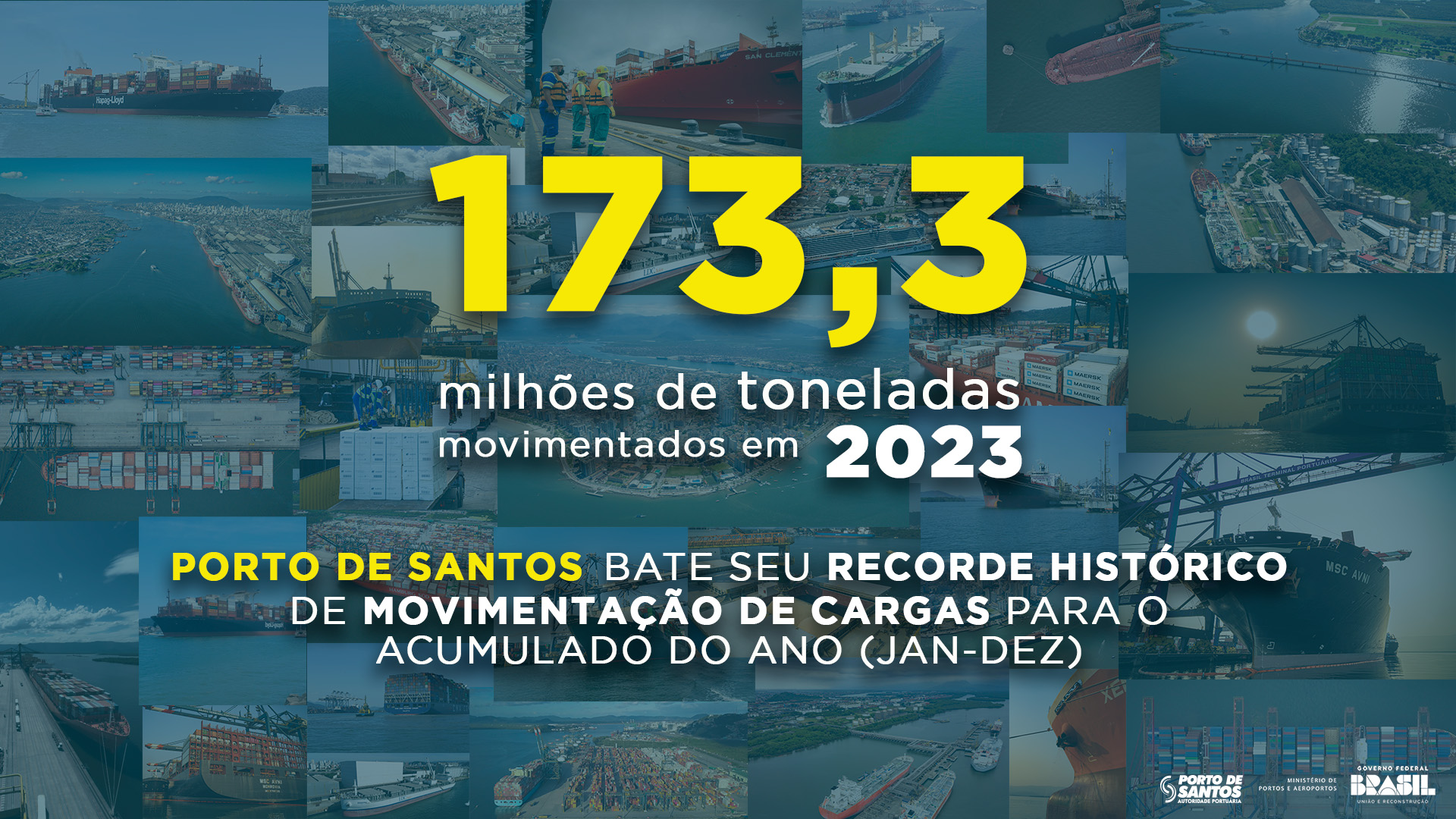Recuperação do contêiner e safra recorde elevam movimentação no Porto de Santos