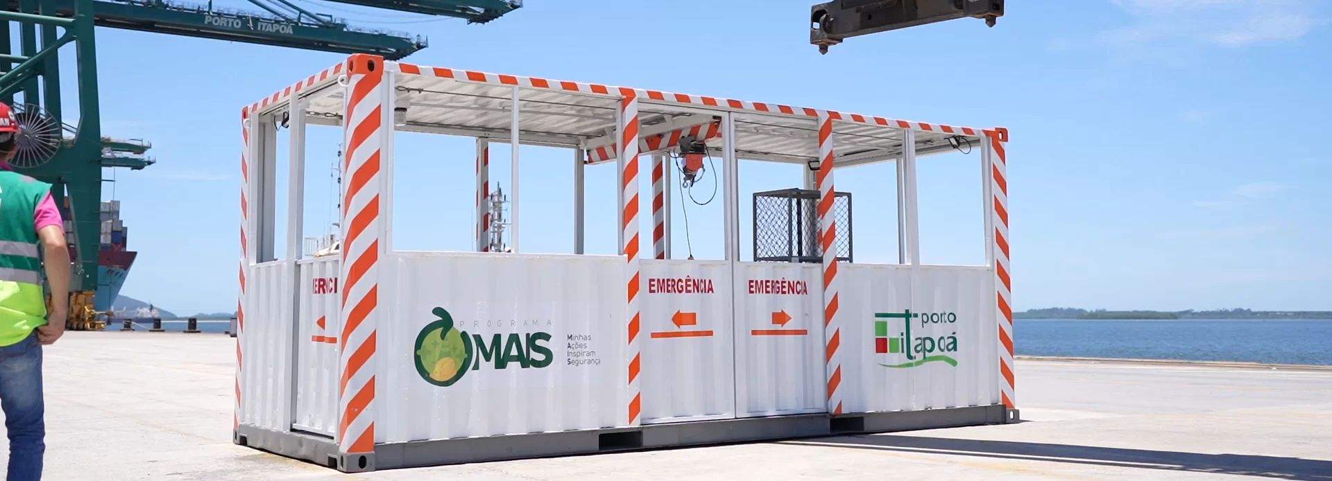 Porto Itapoá desenvolve sua própria gaiola de emergência