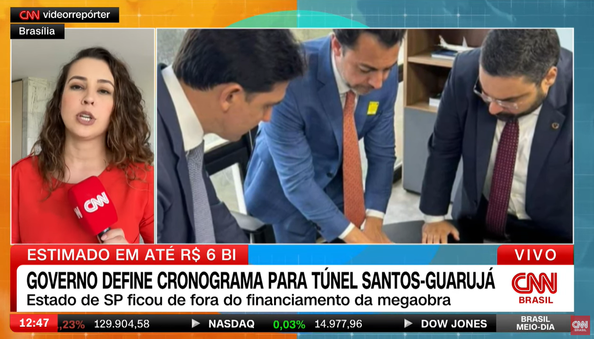 Governo define cronograma para túnel Santos-Guarujá