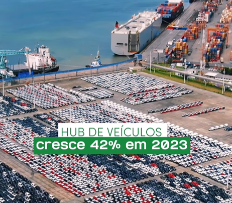 Hub de Veículos do Porto de Suape cresce 42% em 2023