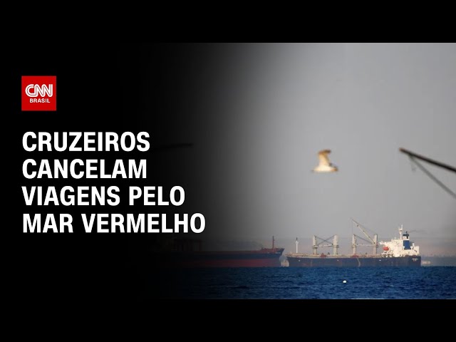 Cruzeiros cancelam viagens pelo Mar Vermelho em meio a ataques dos Houthis