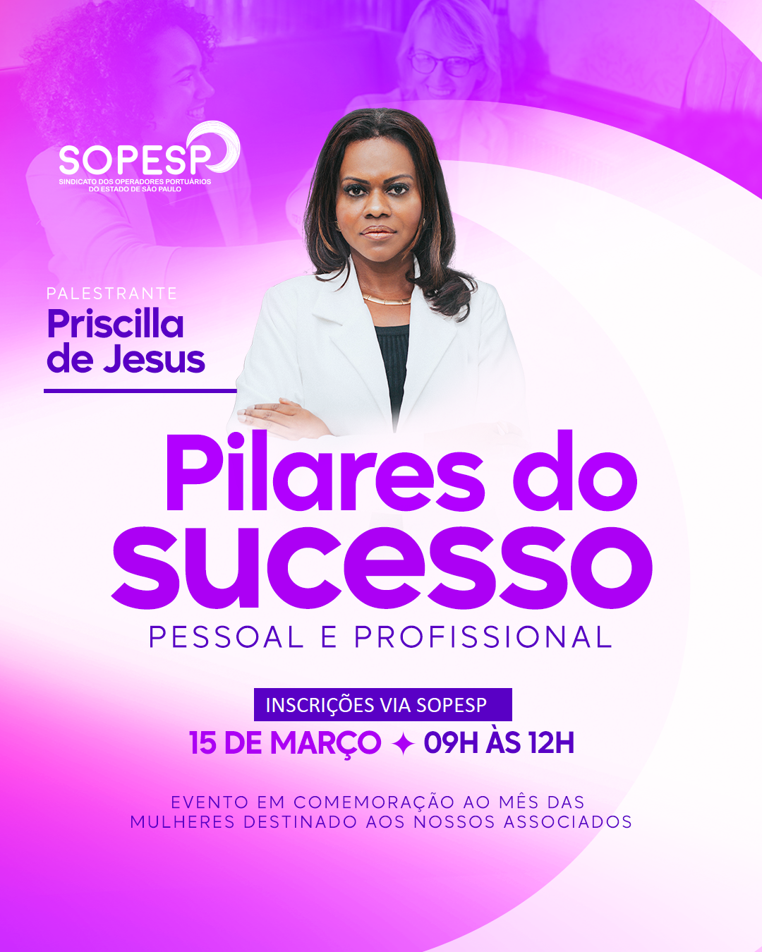 SOPESP prepara programação especial em alusão ao mês das mulheres