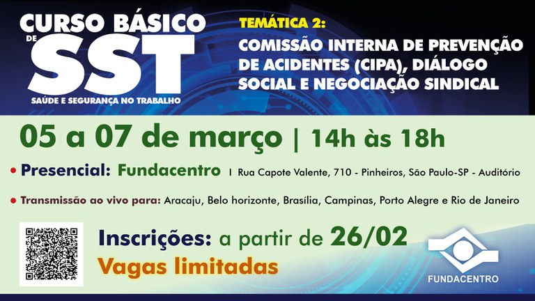 Curso aborda Cipa, diálogo social e negociação sindical