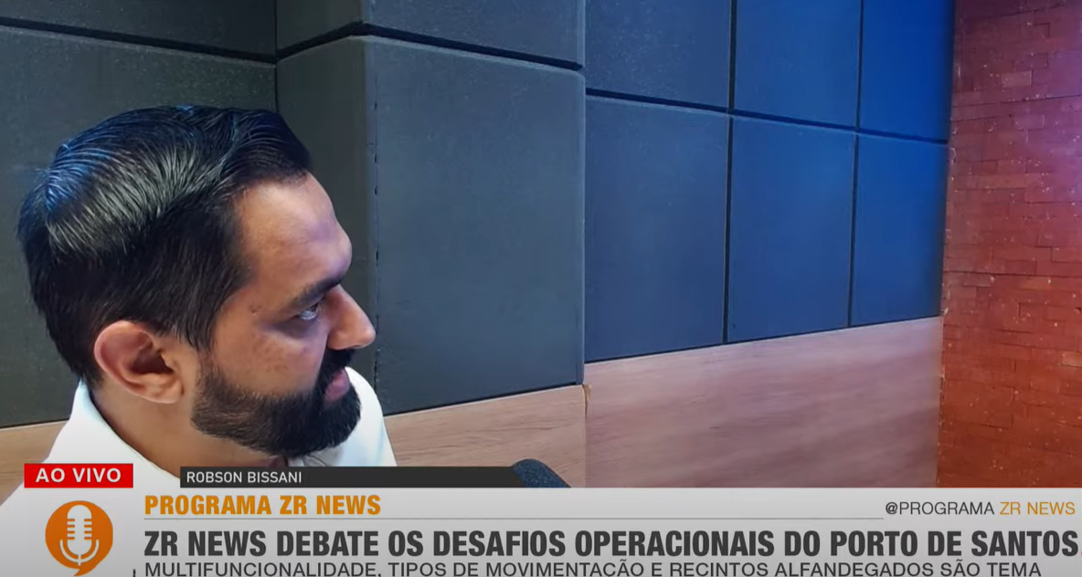 Gerentes da Ecoporto debatem os desafios operacionais do Porto de Santos, no Programa ZR News