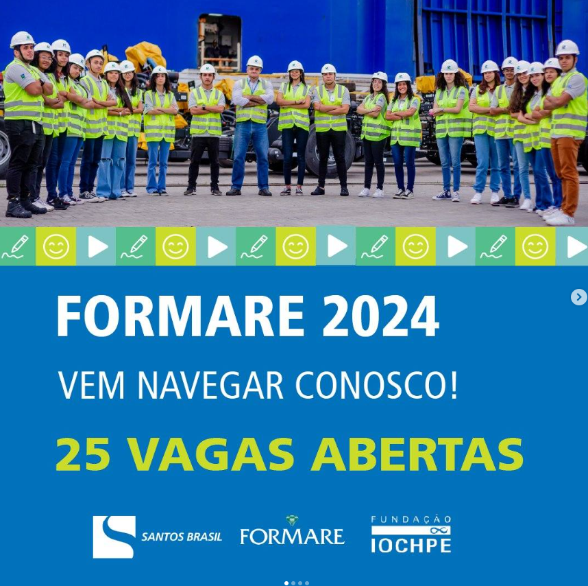 As inscrições para o Programa Santos Brasil Formare 2024 estão abertas!