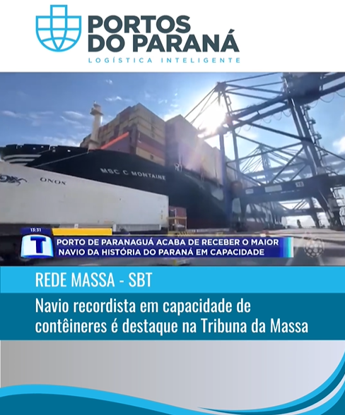 Porto de Paranaguá recebe maior navio da história do Paraná em capacidade