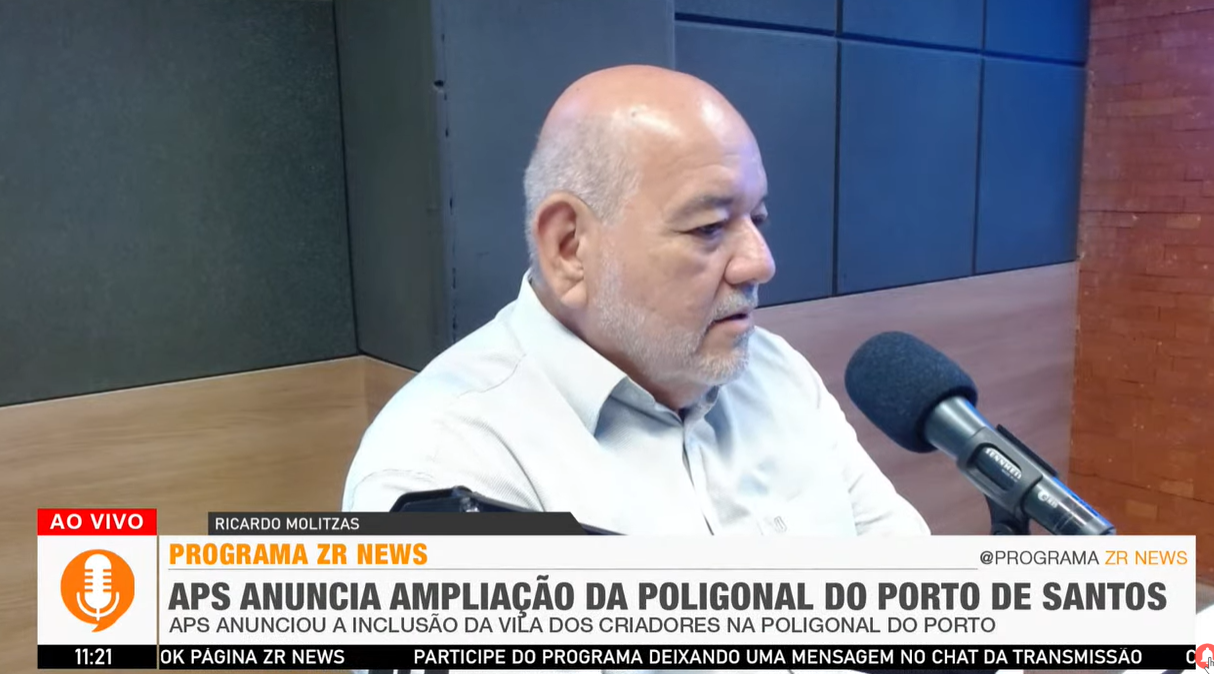 Porto News debate o setor portuário com diretor-executivo do SOPESP e Presidente do Conselho Santos Export, Ricardo Molitzas