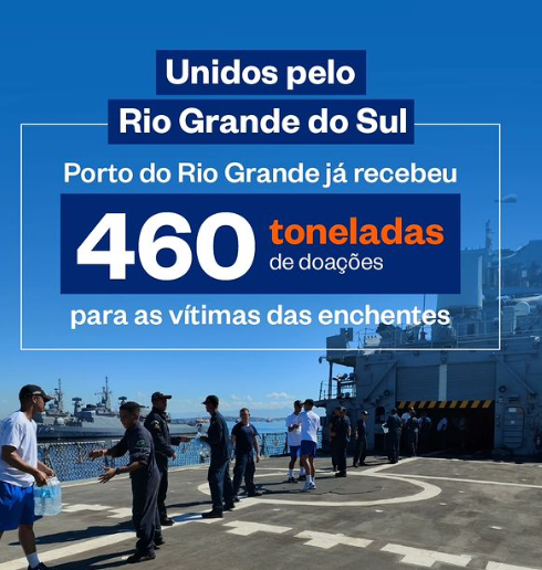 Rio Grande do Sul recebeu cerca de 460 toneladas no porto do Estado