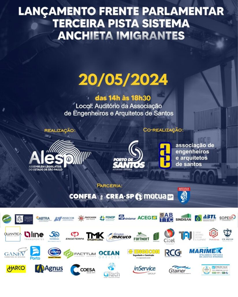 AEAS promove o lançamento da Frente Parlamentar sobre a Terceira Pista do Sistema Anchieta Imigrantes