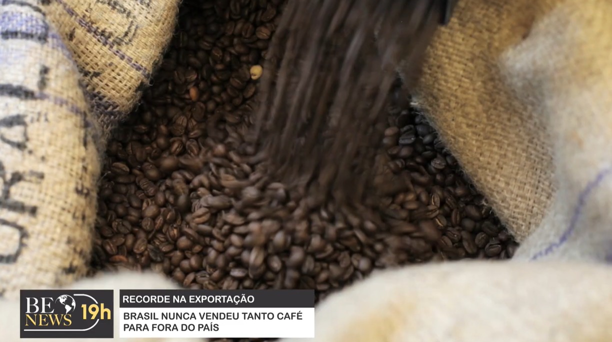 Exportações de café batem recorde