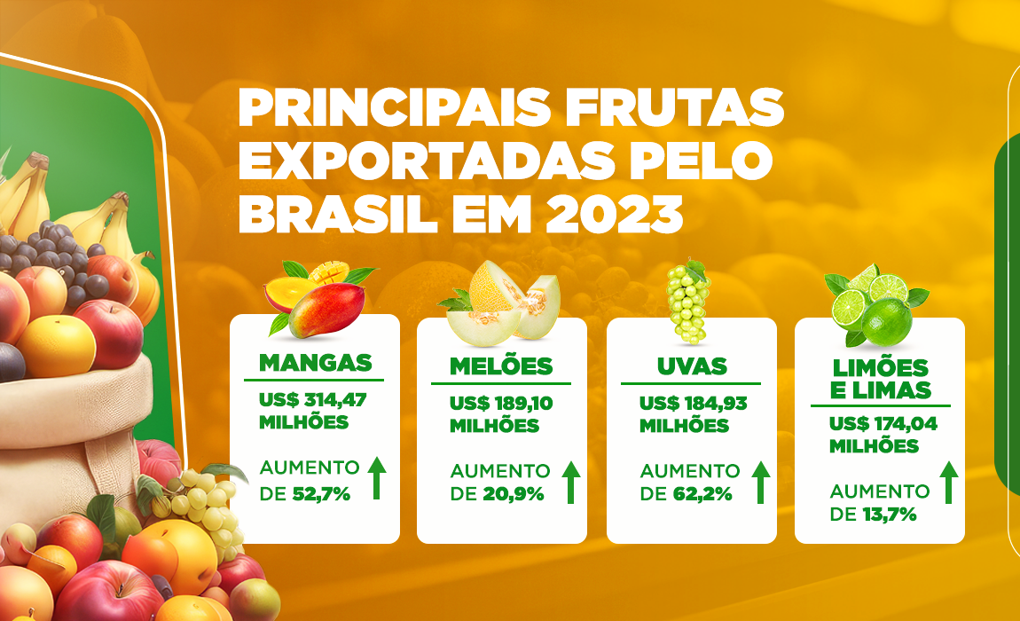 Setor de fruticultura se destaca nas exportações brasileiras