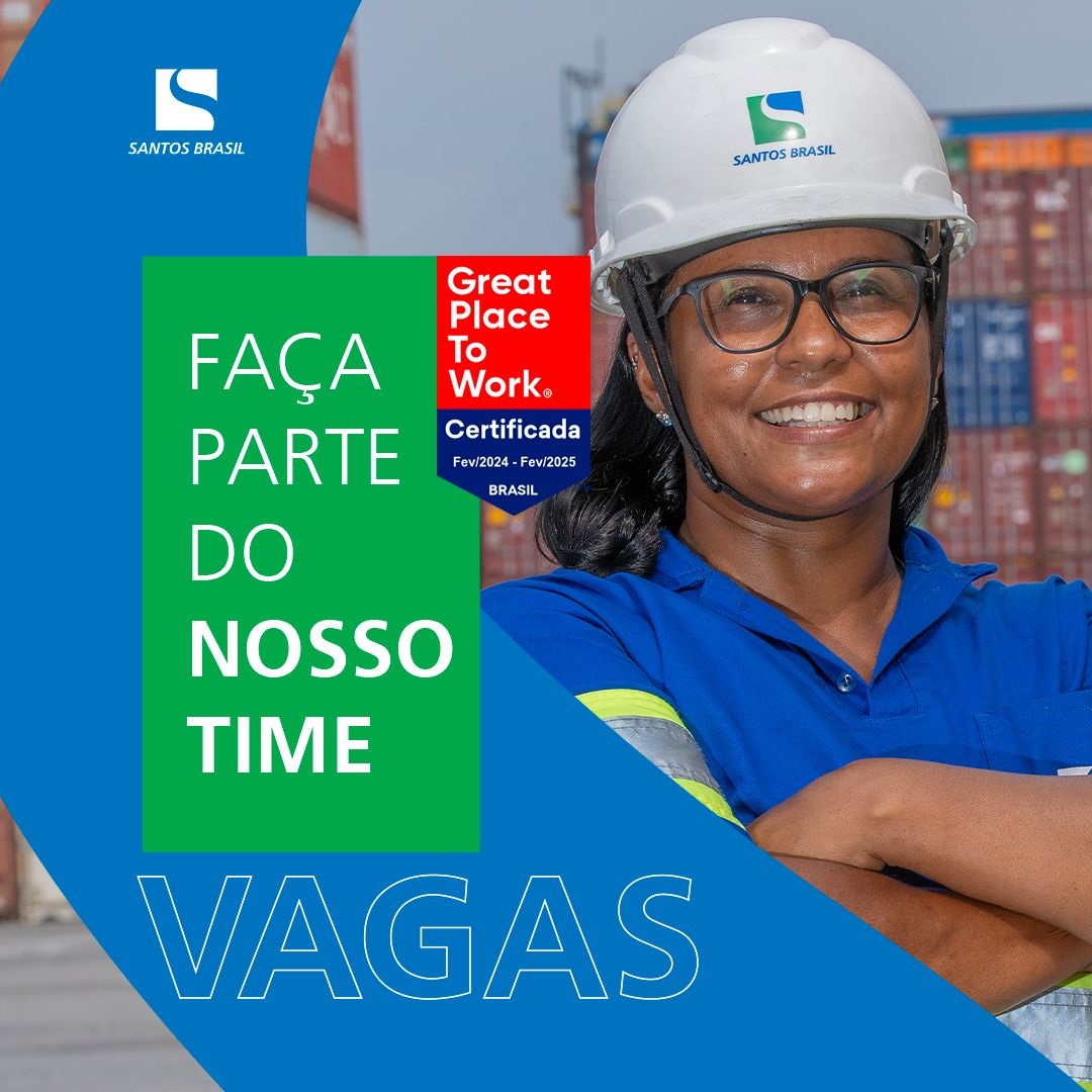 Santos Brasil abre novas vagas de emprego no Litoral de SP; veja como se inscrever