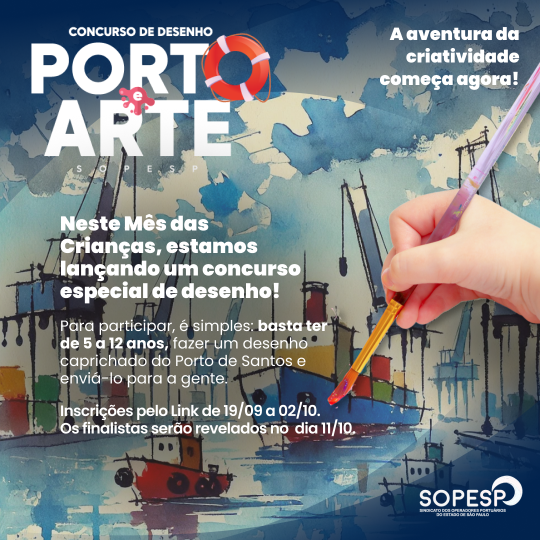 SOPESP promove segunda edição do Concurso “Porto & Arte” em comemoração ao Dia das Crianças