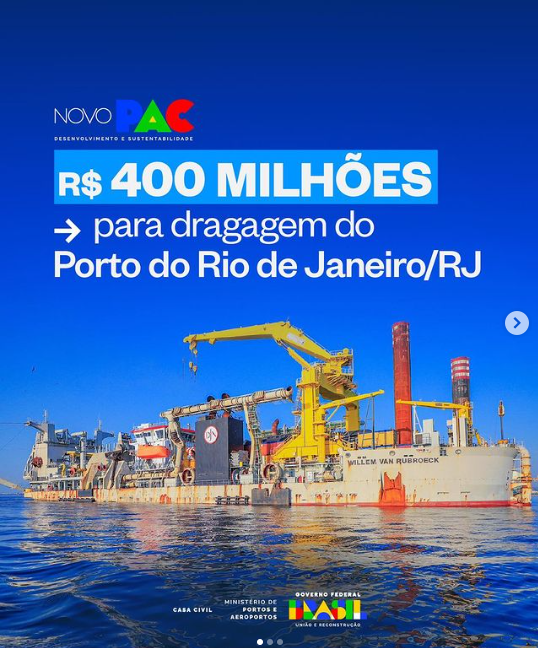 Governo Federal destina R$ 400 Milhões para revitalização do Porto do Rio de Janeiro