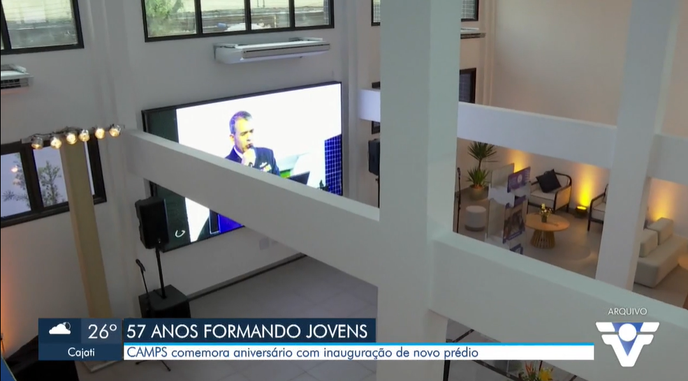Camps comemora aniversário com inauguração de novo prédio em Santos, SP