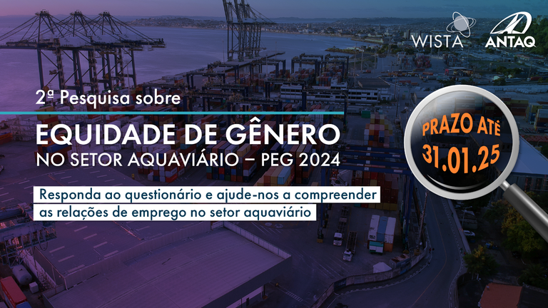 Questionário para segunda pesquisa sobre equidade de gênero no setor aquaviário está aberto