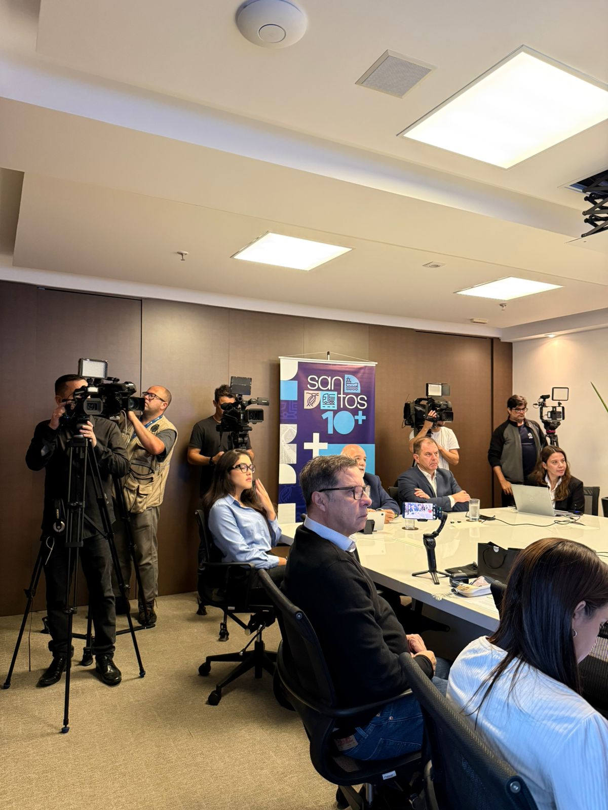SOPESP realiza coletiva de imprensa para apresentar estudo Santos 10+