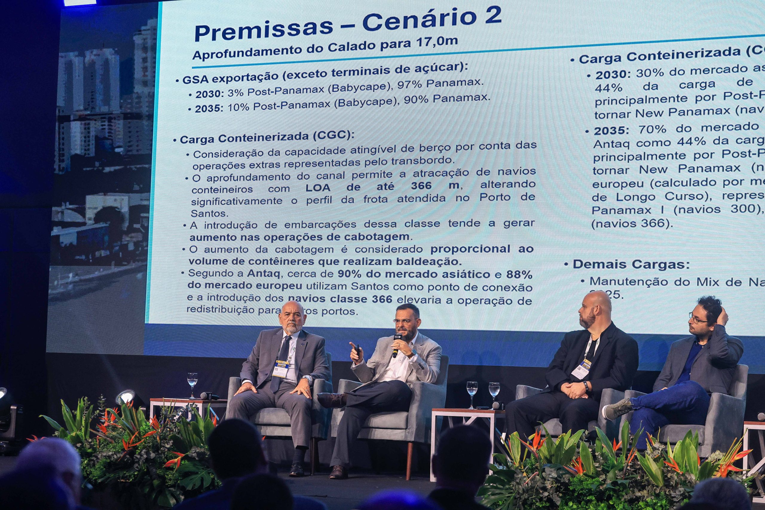 SOPESP apresenta novo estudo Santos 10+ no segundo dia da Santos Export